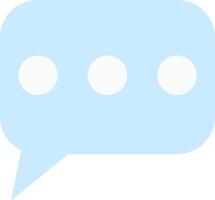 Chat message icon, illustration of speech bubble or communication, conversation, talk, social media, and business design isolated on white. vector