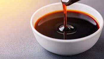 Delicious soy sauce drizzle kitchen food photo nature background