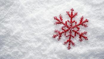 Snowflake on white background nature scene close-up winter environment copyspace available photo