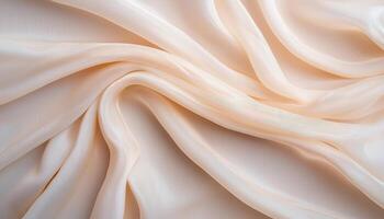 Delicate Organza Tablecloth Closeup Soft Background Copyspace Elegant Home Decor photo