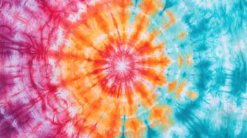 Vibrant Tie Dye Creation with Bursts of Color Abstract Background Copyspace Artistic Environment photo