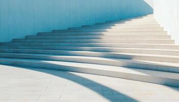 Stunning Architectural Steps Leading to a Modern Building Urban Environment Aesthetic Perspective photo