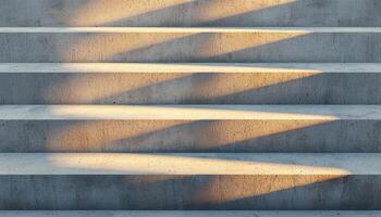 Modern Architecture Details Concrete Steps with Shadows Urban Environment Close-Up View photo