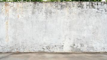 Textured White Wall Background with Copyspace for Creative Design Urban Setting Minimalist View photo