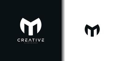 Abstract initial letter M logo designs template. Premium vector