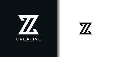 Abstract initial letter Z logo design template vector