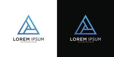 Company logo design elements, abstract triangle logo vector