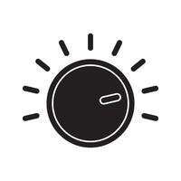 audio controller icon. audio controller color editable vector