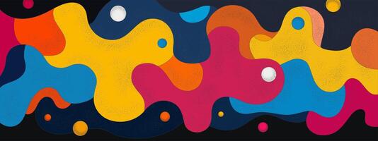 Abstract wavy background. Colorful grunge illustration with wavy shapes vector