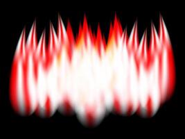 Glowing fire with blazing flames and burning sparks creating a warm and energetic atmosphere. vector