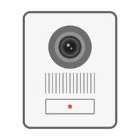 Intercom with camera icon. vector