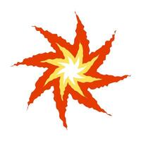 Strong flame explosion icon. vector