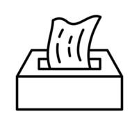 Simple design tissue box icon. vector