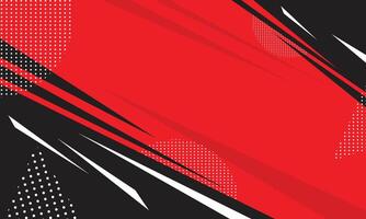 Red and black sharp geometric lines border background vector