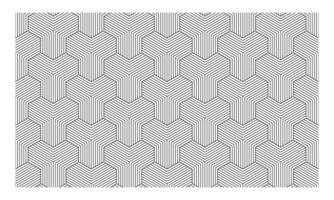 Black and White Optical Illusion Geometric Pattern vector