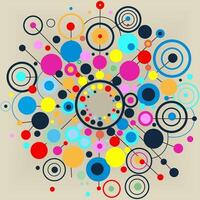 Abstract background with circles vector