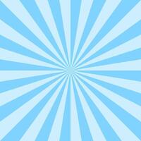 Blue striped abstract background. Radial sunburst lines illustration. Retro geometric pattern for modern design and decoration vector