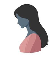 A stylish female design symbolizing femininity, strength, and diversity. Perfect for posters, invitations, or labels, representing women of all ages in a minimal, elegant, and empowering design. vector