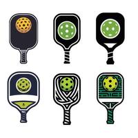 Pickleball Paddles Various Shapes vector