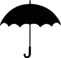 Classic Umbrella Silhouette for Unique Digital Artwork vector