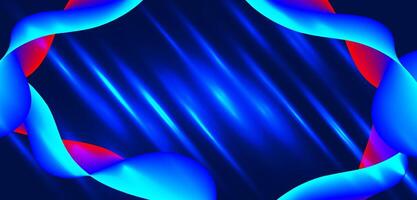 Abstract blue background with frame Wallpaper vector