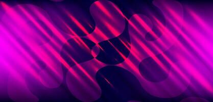 Abstract purple and pink background with light effects vector