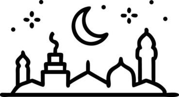 Islamic elements Background with modern geometric design featuring crescent moon and stars, suitable for Ramadan, Eid greetings, and festive cards vector