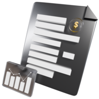 A document with a dollar sign and a graph png