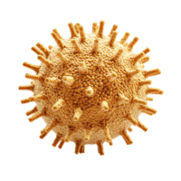Digital representation of a microscopic virus particle with a textured surface png