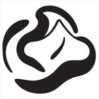A black and white logo of a mountain vector