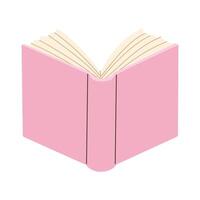 A pink book is open to a page with a white background. The book is titled The Art of Reading vector