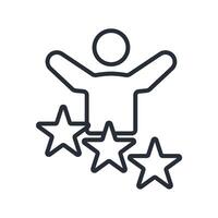 accomplish line icon vector