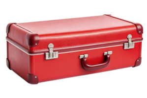 Red travel suitcase modern and practical png