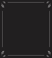 Blessed Memory Invitation Card for Funeral Service Featuring black Background, Elegant Frames, Gentle Leaves, and Ample Space for Name, Dates, Scripture, and Photo vector