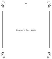 Divine Funeral Memory Invitation with Soft Light Background, Holy Frame Borders, Gentle Leaf Details, and Space for Scripture, Tribute Text, and Photo vector