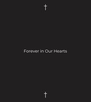 Blessed Funeral Announcement Card, Holy Symbolic Frame, Delicate Leaf Motifs, and Dedicated Section for Memory Words and Photo vector