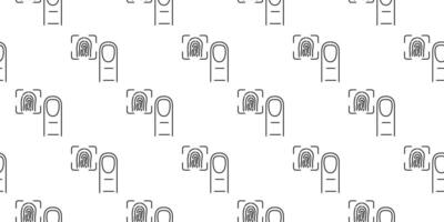Fingerprint patterns displayed in a repetitive design for security and identification purposes vector