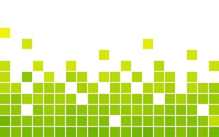 Mosaic green pixel background with copy space. Scattered matrix pattern for background, backdrop, banner, flyer, cover, and graphic design. Simple futuristic techno pattern. vector
