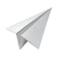 illustration of A paper airplane, representing sending messages, Icon, isolated on a transparent background png