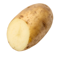 Top view of Potato, isolated on a transparent background png