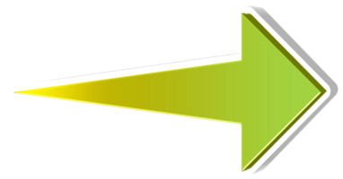 3D Curved Arrow Design with Smooth Gradient and Glossy Finish png