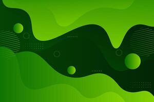 Abstract green wavy background with simple pattern. Dark green gradient color on the background. eps10 vector