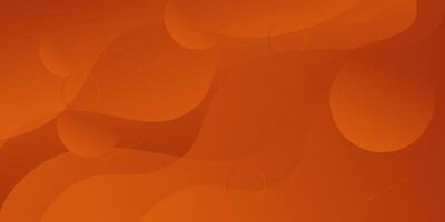 Modern dark orange gradient illustration with dynamic background in simple wave style. Cool design. Eps10 vector