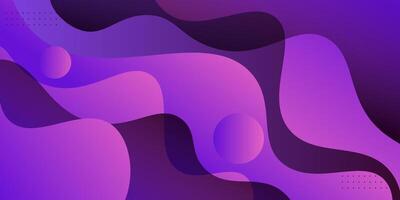Colorful blue and pink gradient 3D abstract waves. Overlapping paper cut wave pattern background. Eps10 vector