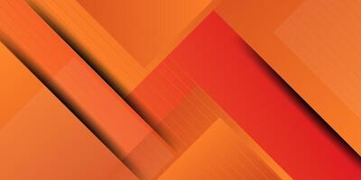 Abstract colorful orange and red gradient 3D background. Overlapping square paper cut theme pattern. Eps10 vector