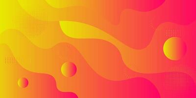 Yellow and pink gradient dynamic abstract background with shadow, and simple design. Creative premium gradient. Smart 3D cover design for business design. Eps10 vector