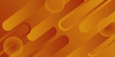 Abstract colorful dynamic orange 3D background. Overlapping circle and square geometric shapes pattern. Eps10 vector