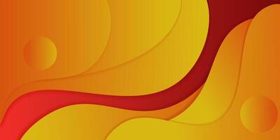 Premium colorful wavy background with soft orange and red gradient in the background. Eps10 vector