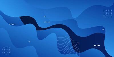 Abstract bright blue gradient illustration background with simple liquid line and wave pattern concept. Eps10 vector