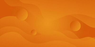 Abstract orange wave fluid background with colorful bright gradient. Simple background design with abstract geometric pattern. Eps10 vector